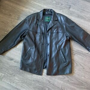 Vintage Danier Canada Leather Car Coat